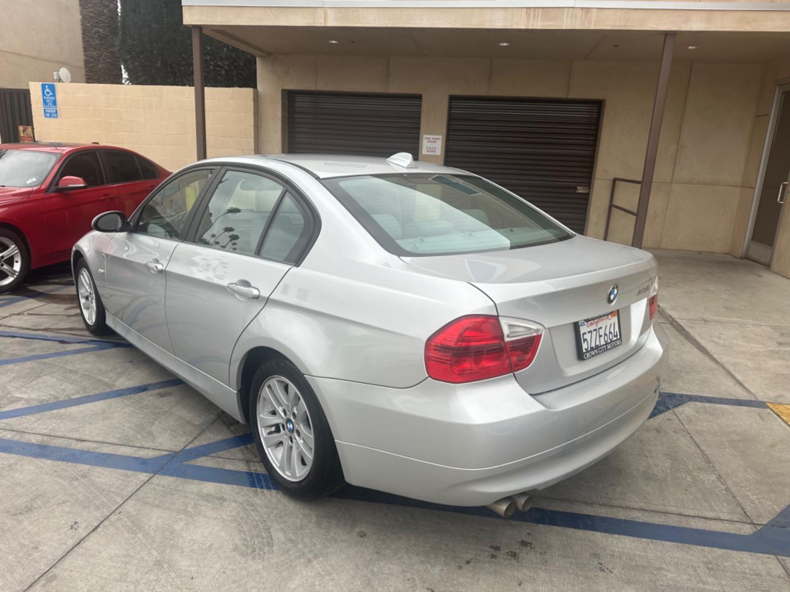 2007 Silver Metallic /Gray BMW 3-Series Leather (WBAVC53597F) with an 6 cylinder engine, Automatic transmission, located at 30 S. Berkeley Avenue, Pasadena, CA, 91107, (626) 248-7567, 34.145447, -118.109398 - Photo #2